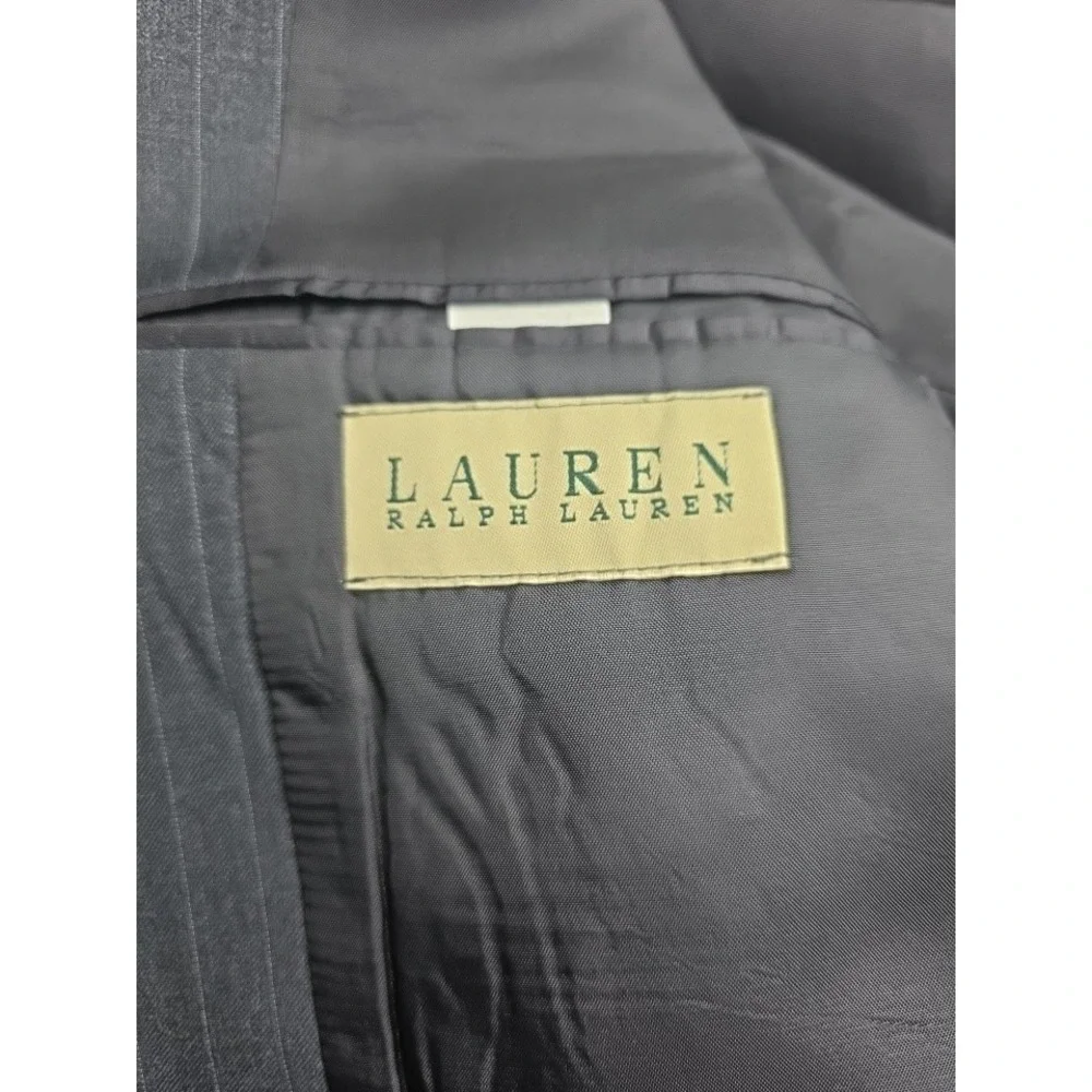 Lauren Ralph Lauren Men's Grey Pinstripe Suit‎ Jacket Blazer 46XL 100% Wool...